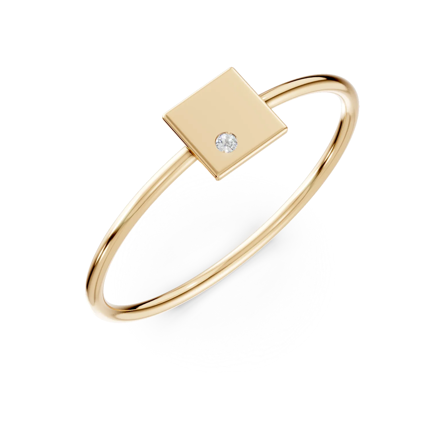 Pierścionek z żółtego złota 14K-50672