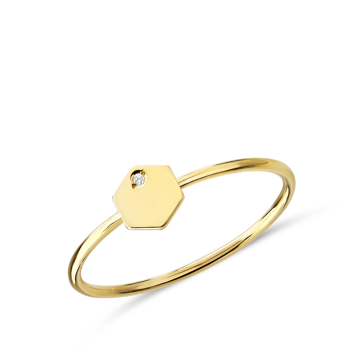 14K yellow gold ring