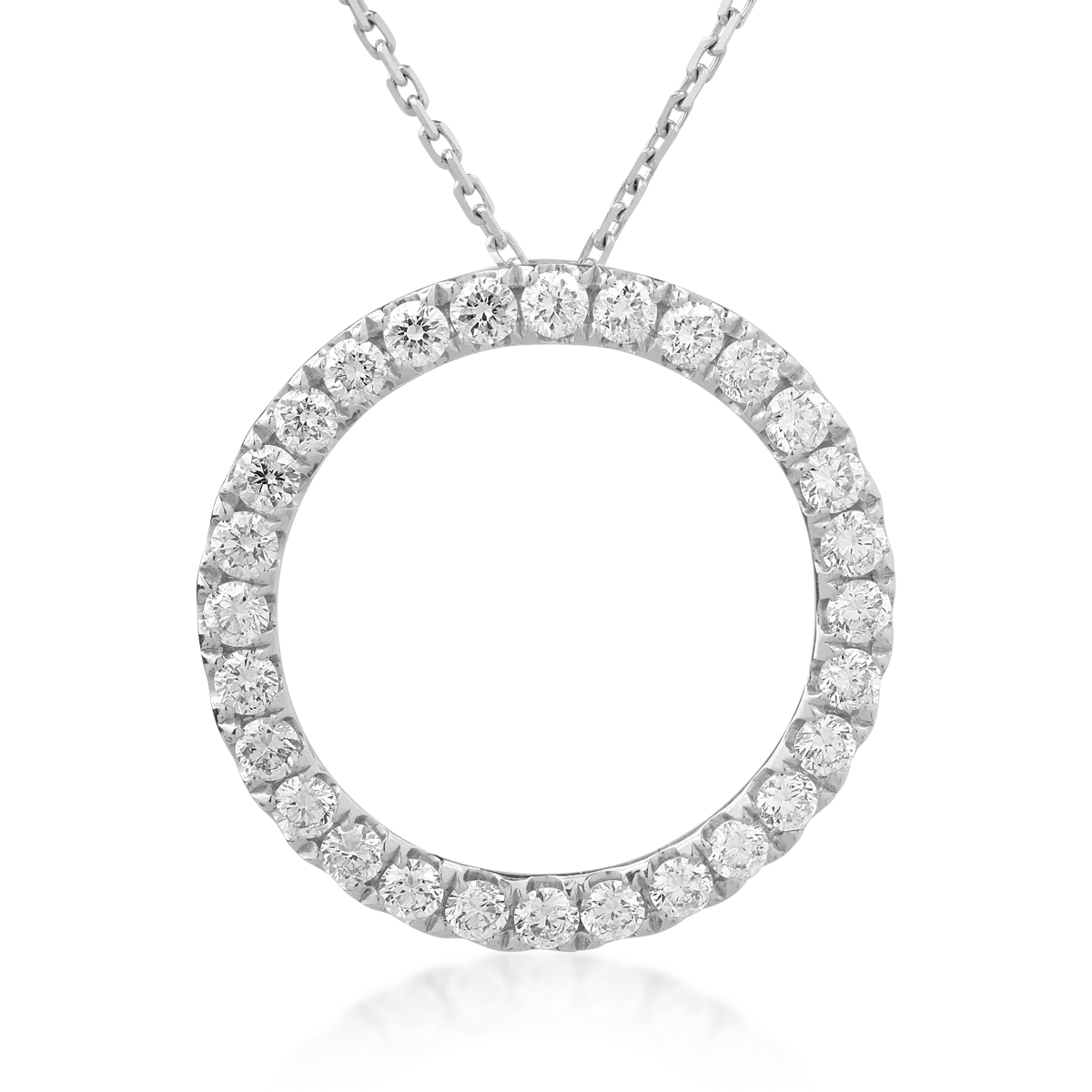 Wisiorek z 18K białego złota z diamentami o masie 0.96ct-37926