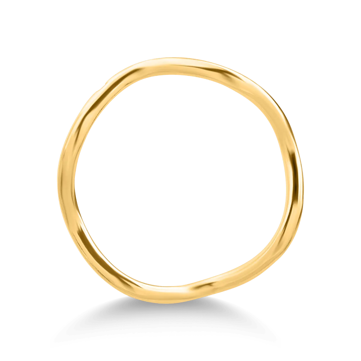14K жълт златен пръстен