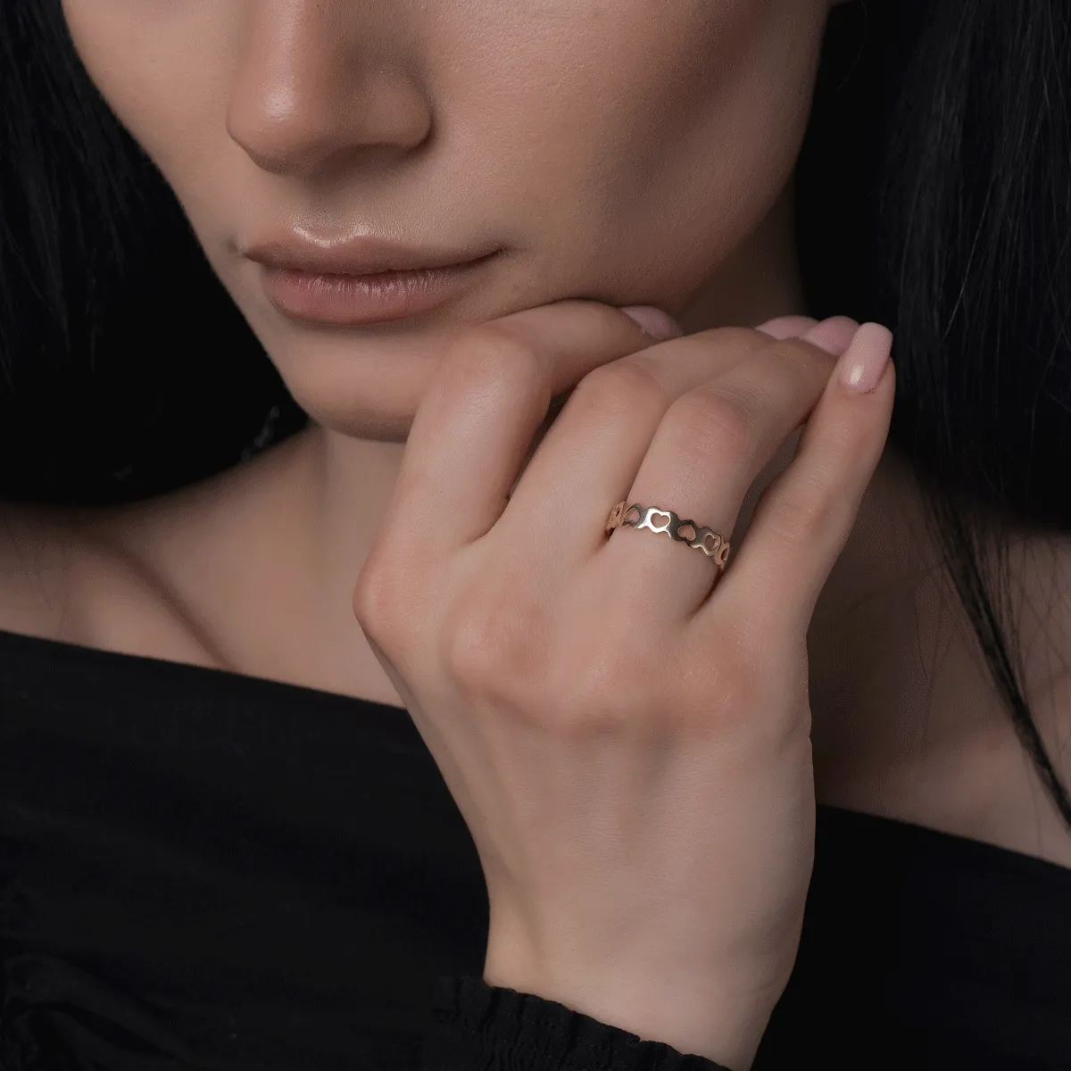 Gyűrű 14K-os sárga aranyból