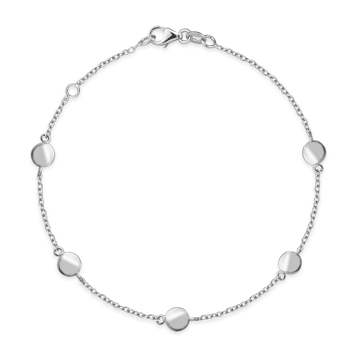 14K white gold bracelet