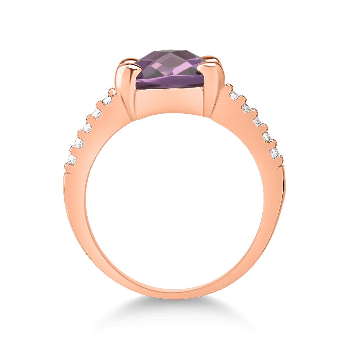 14K rose gold ring