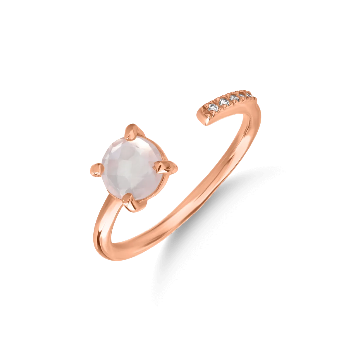 Gyűrű 14K-os rózsaszín aranyból.