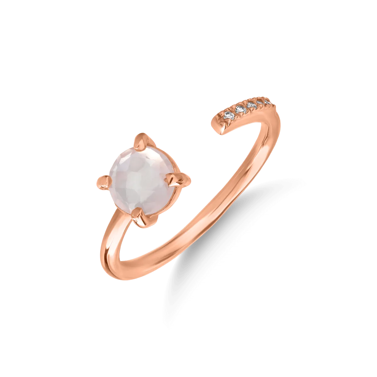 14K rose gold ring