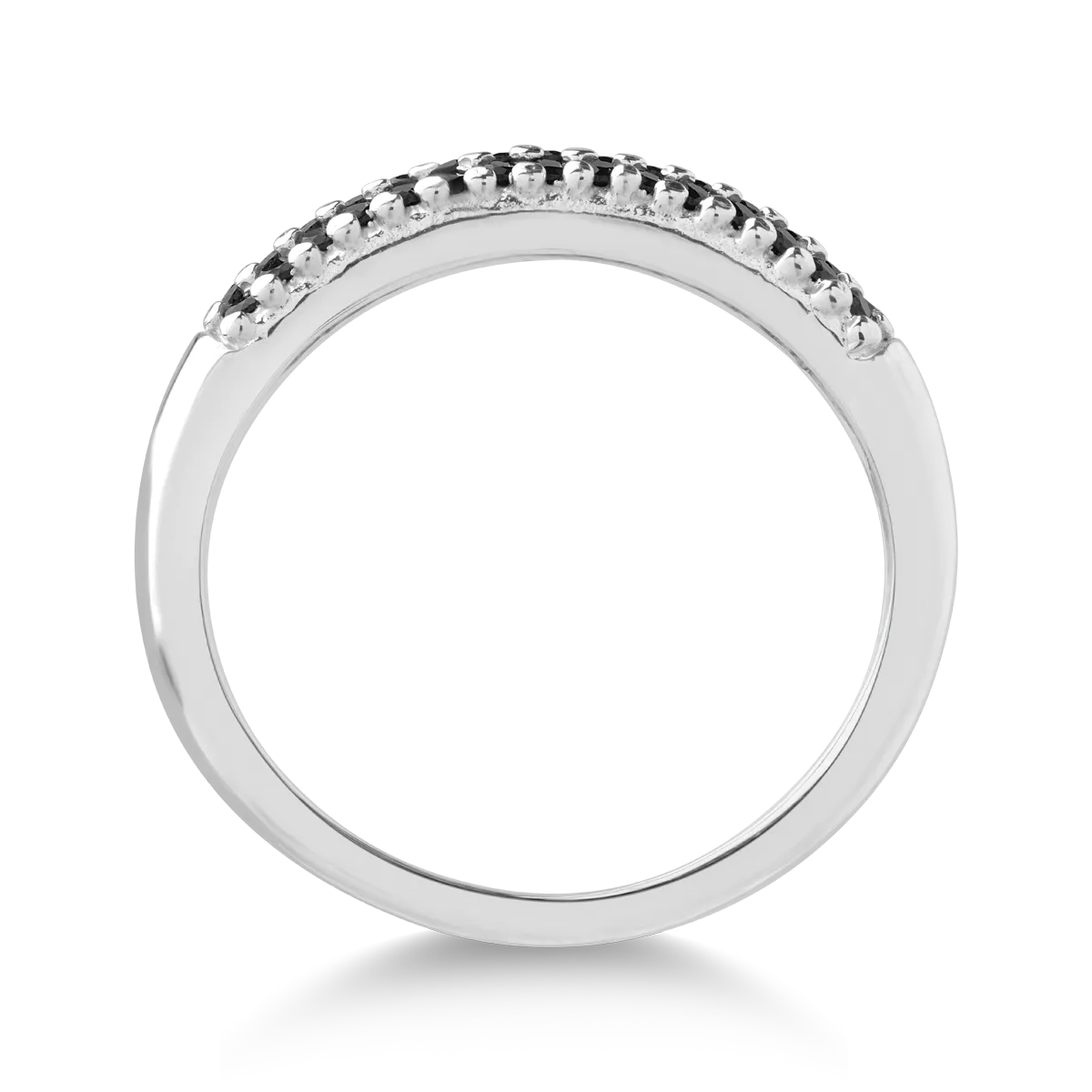Пръстен от бяло злато 14K