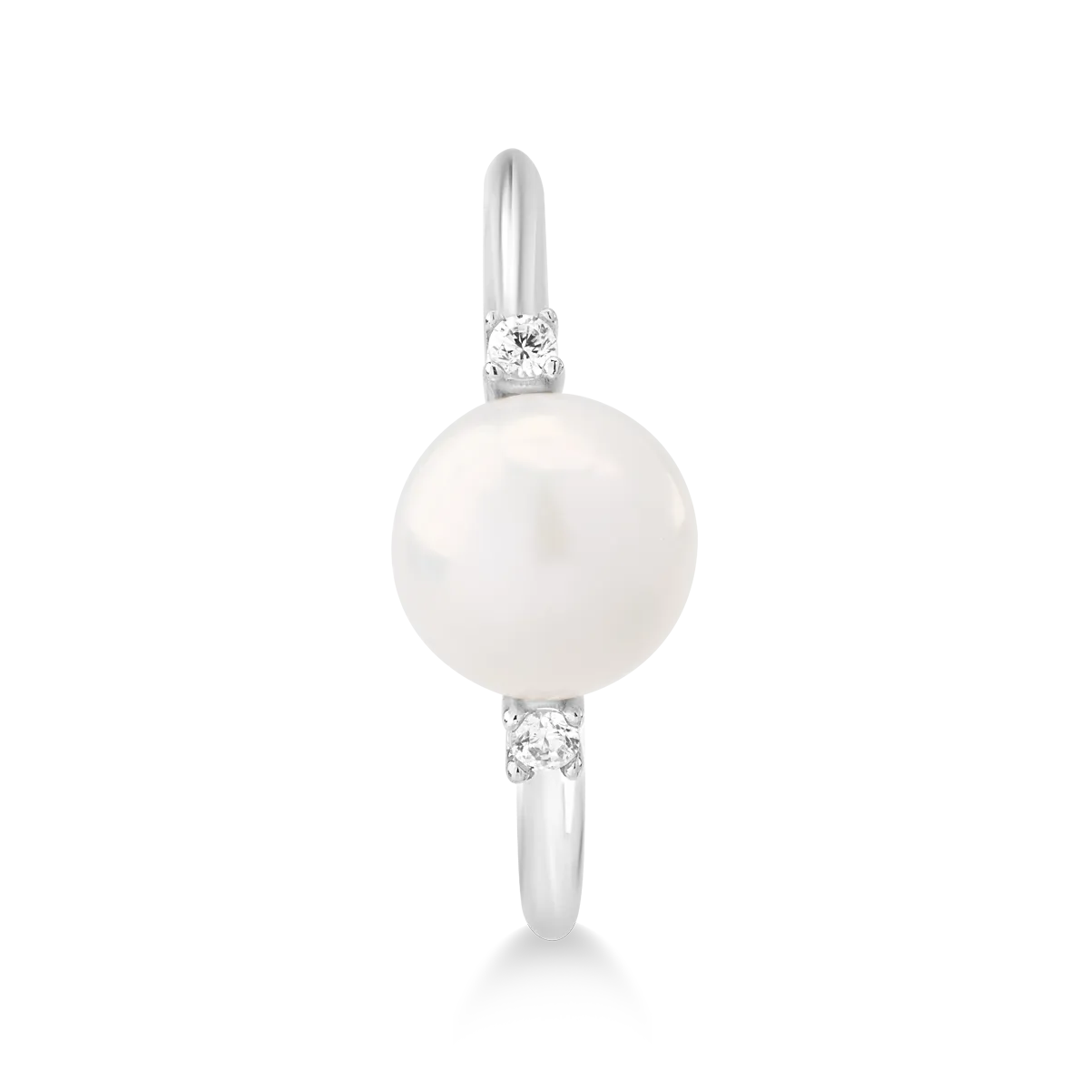 Gyűrű 14K-os fehér aranyból.