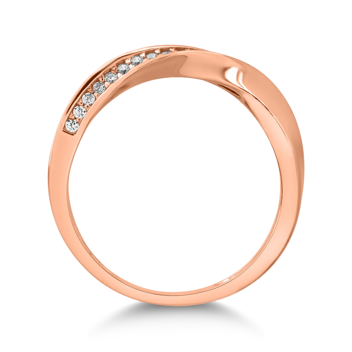 14K rose gold ring