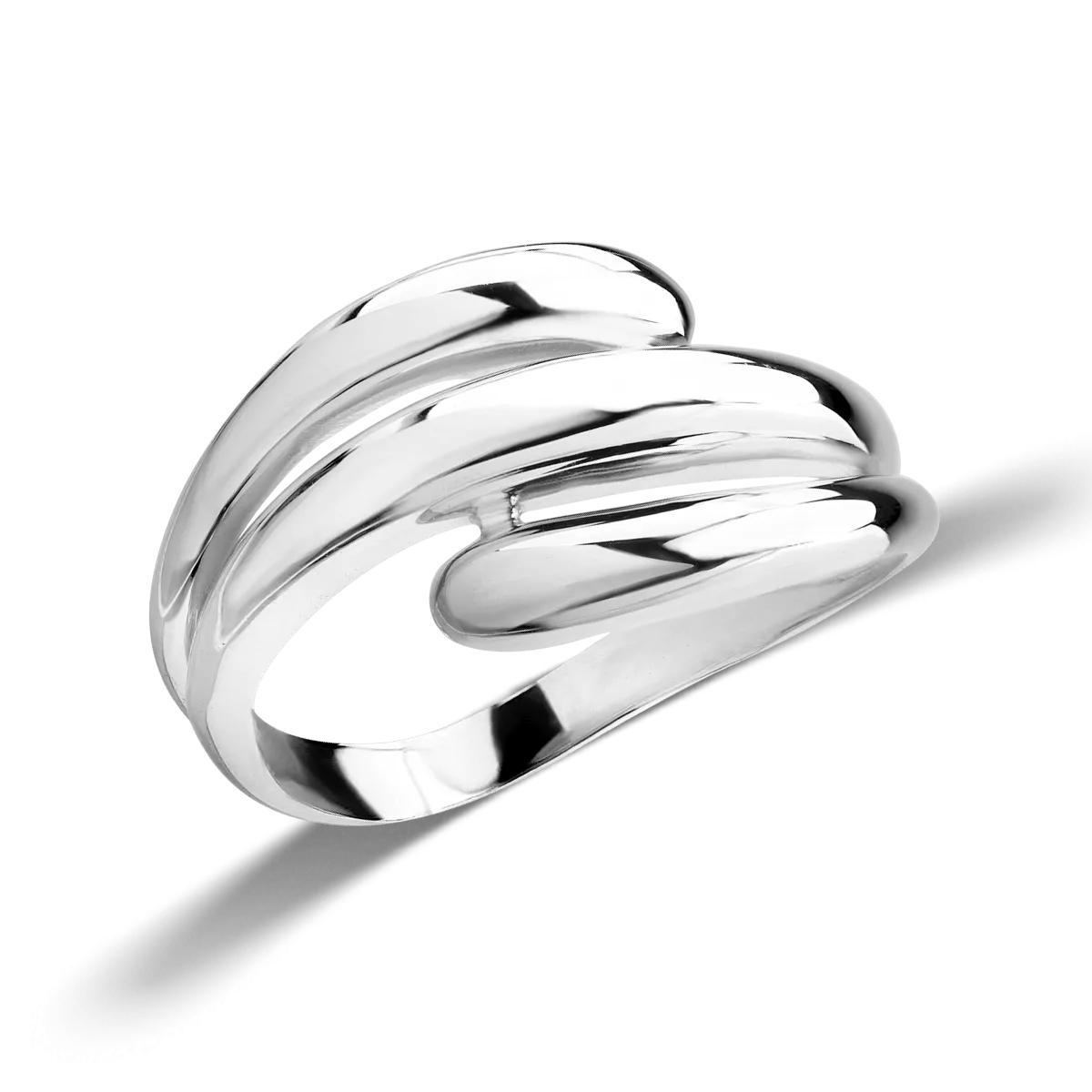 14K white gold ring