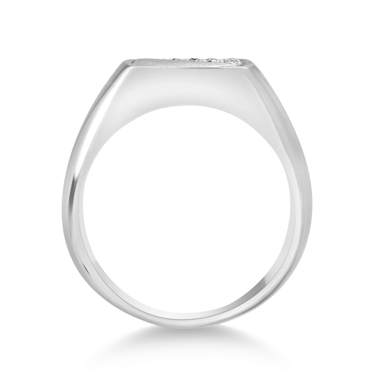 Inel pentru barbati din aur alb de 14K