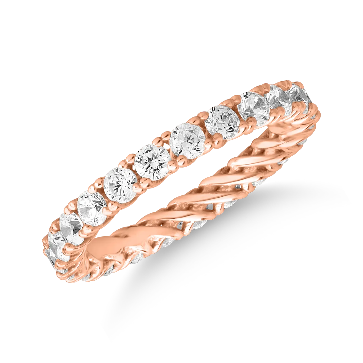 Gyűrű 14K-os rózsaszín aranyból.