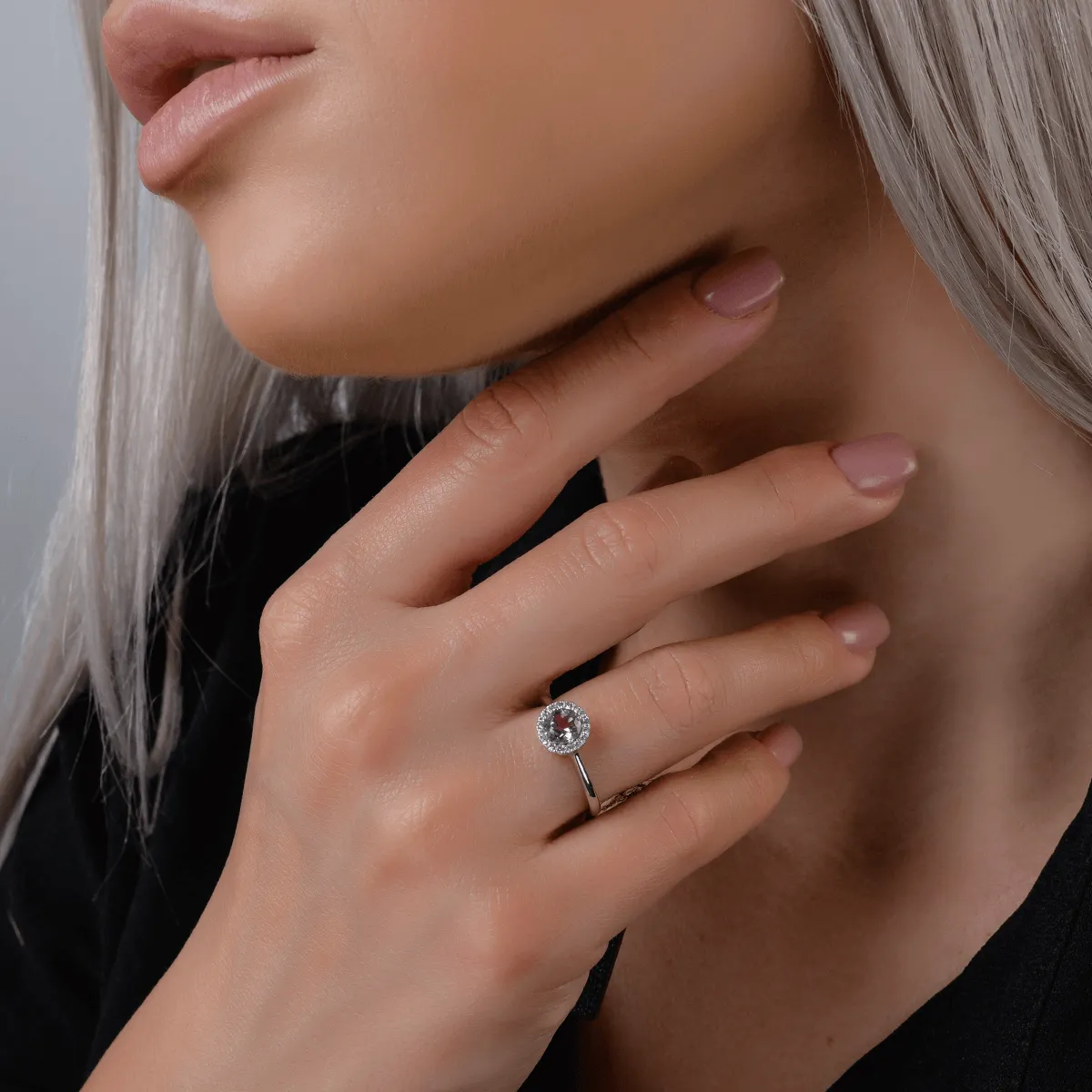 14 k fehér aranygyűrű