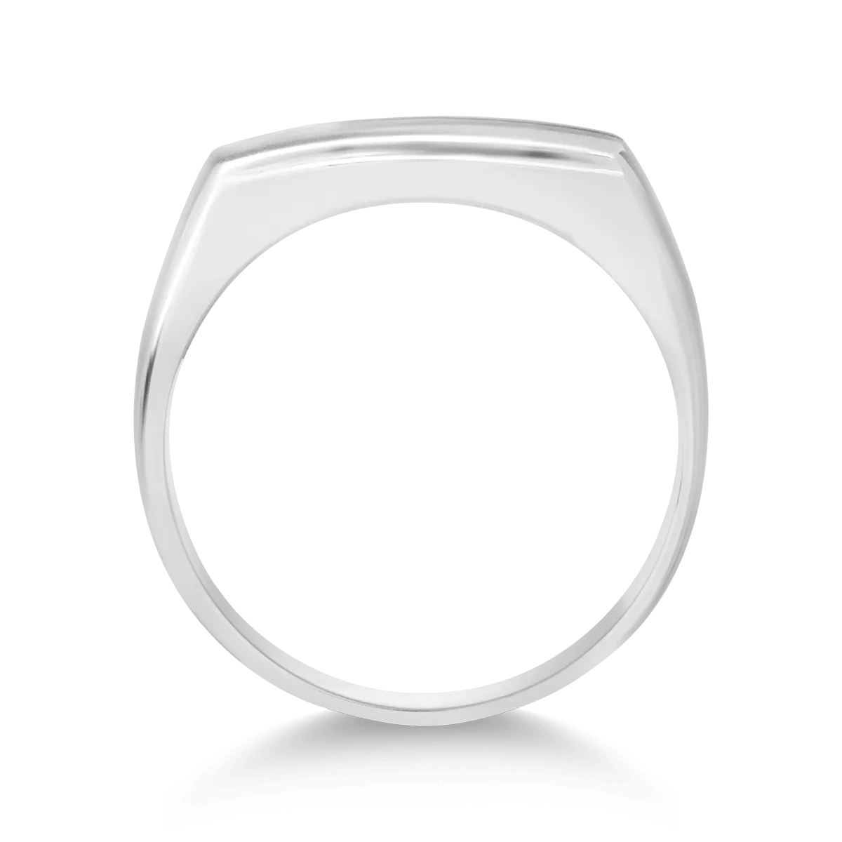 Inel pentru barbati din aur alb de 14K