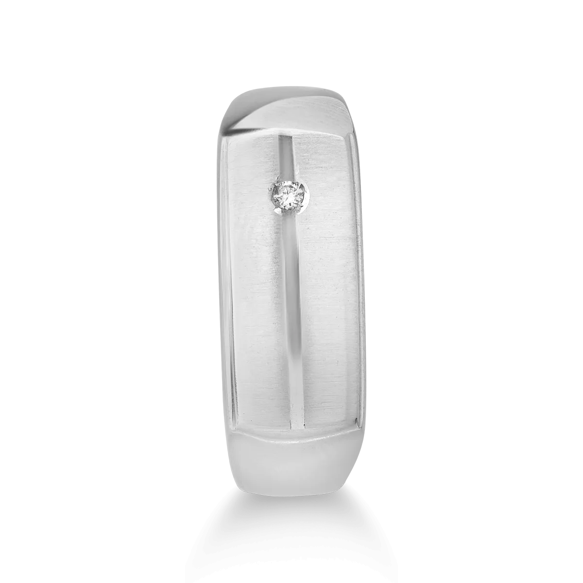 Inel pentru barbati din aur alb de 14K