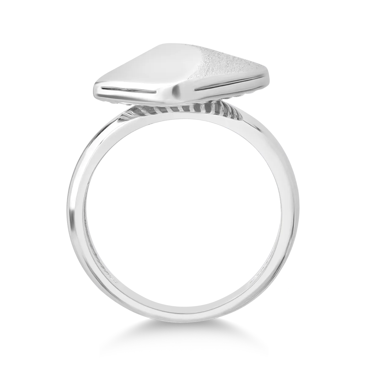 14K fehér arany gyűrű