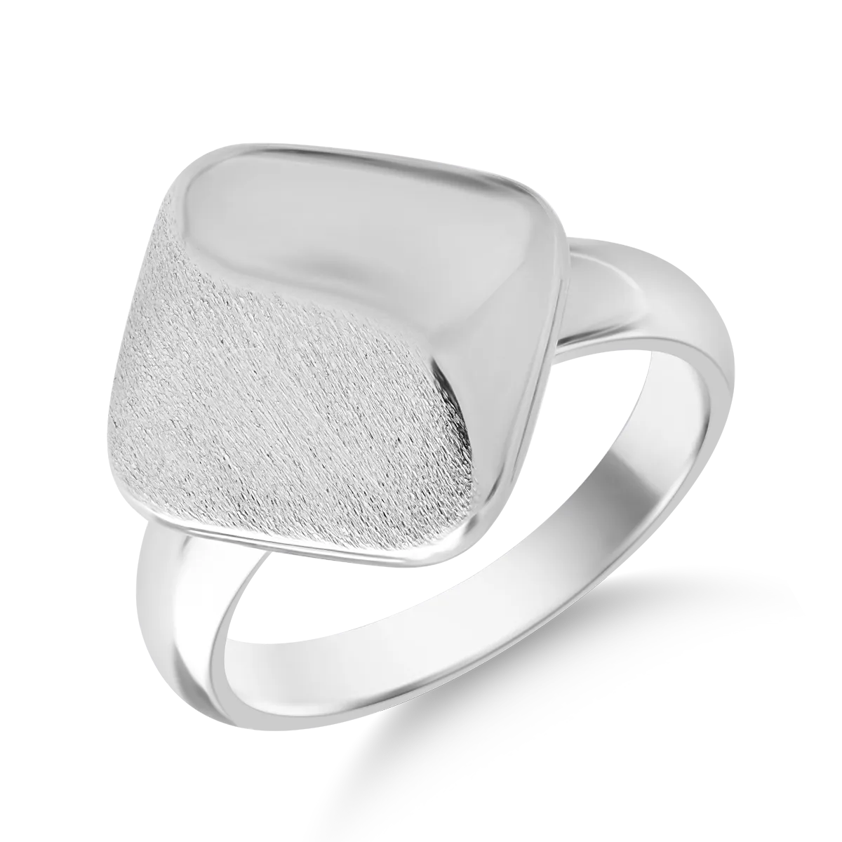 Inel din aur alb de 14K-113591