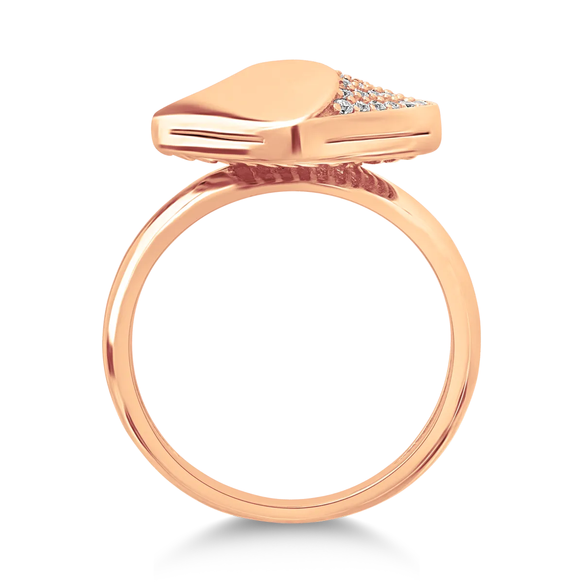 14K rose gold ring