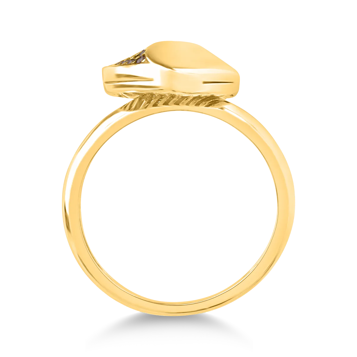 14K żółtego złota pierścień