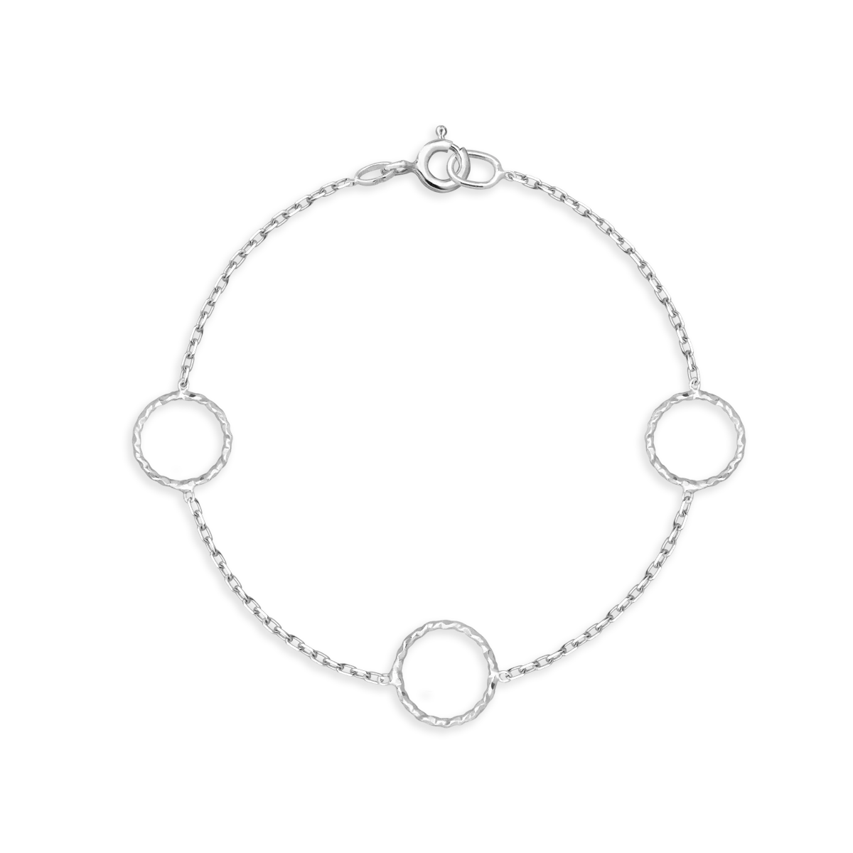 14K white gold bracelet