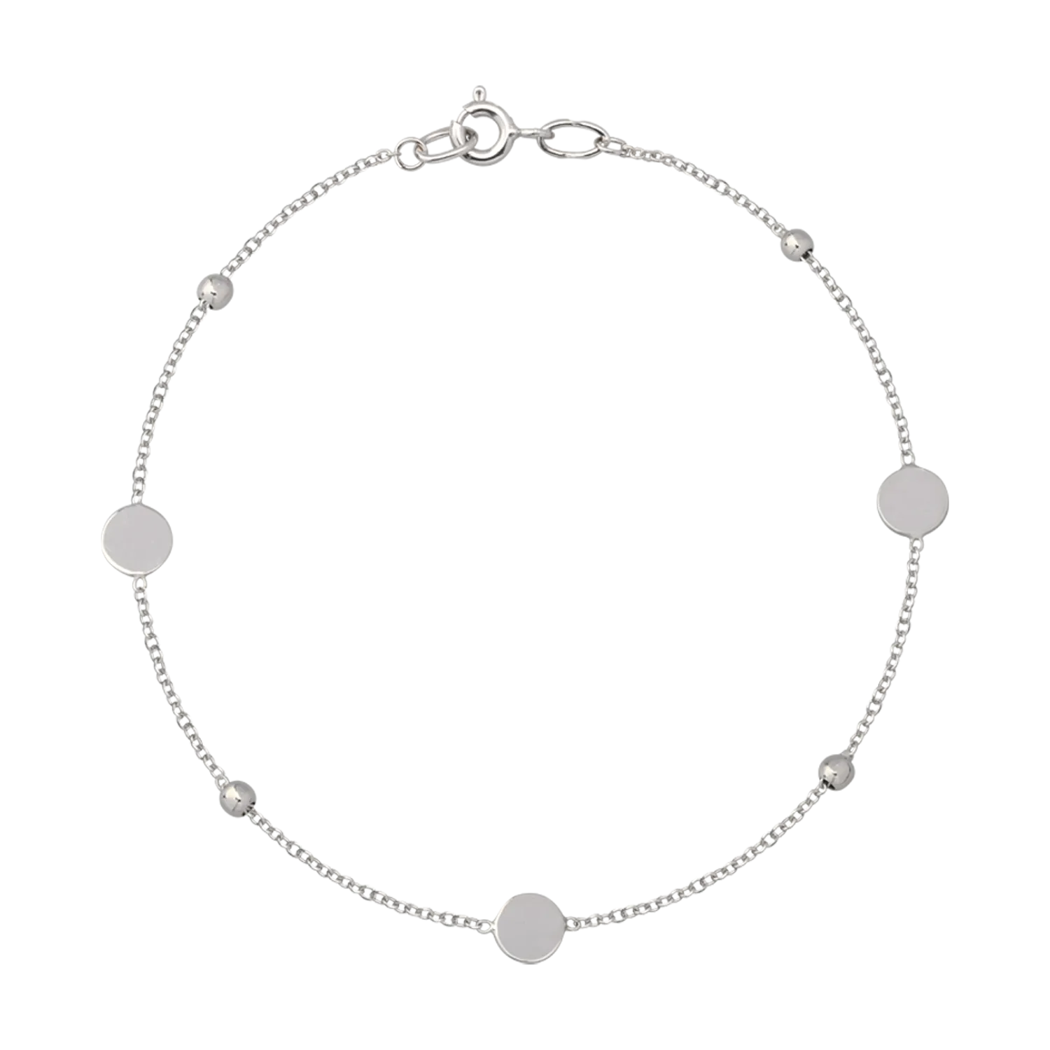 14K white gold bracelet