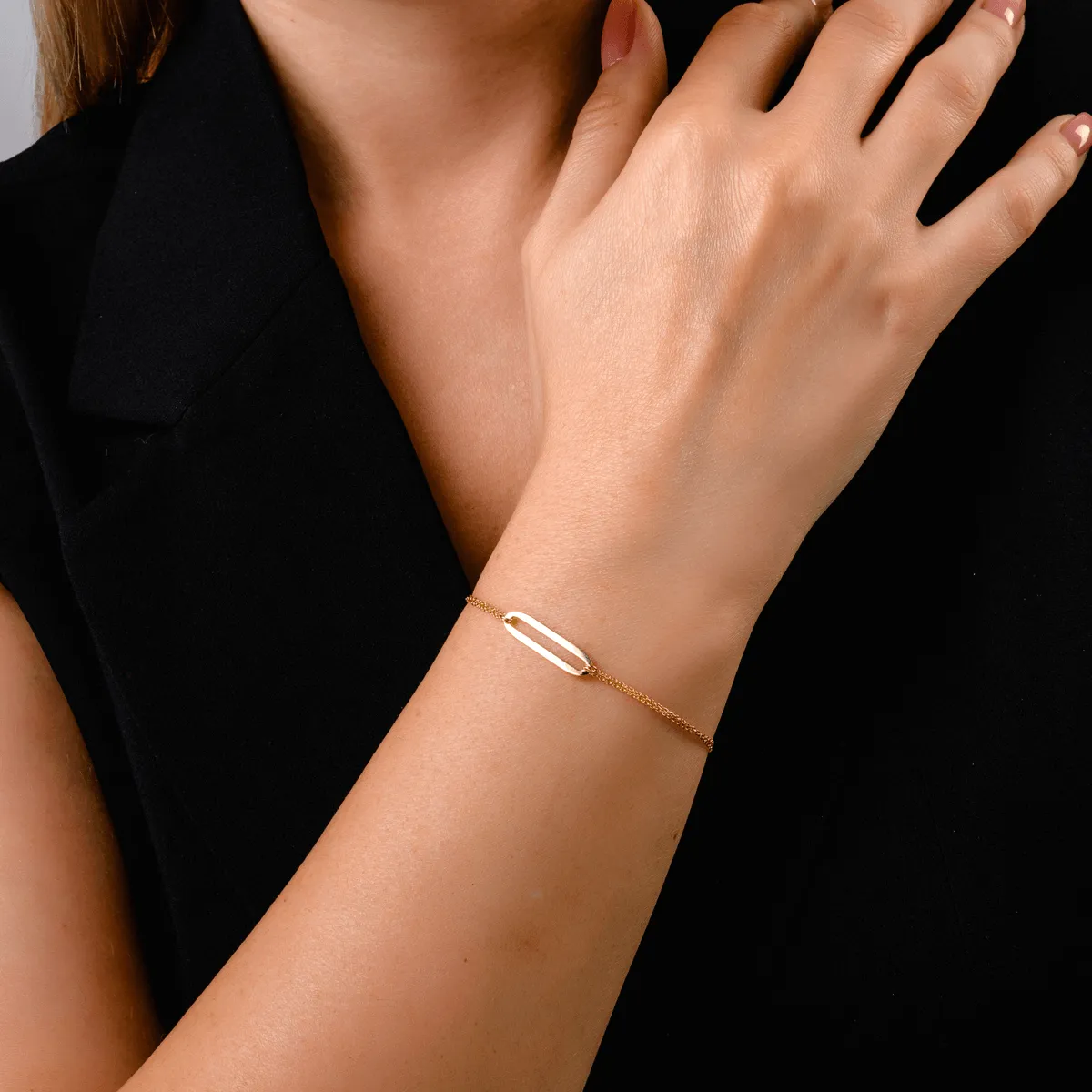 Bratara din aur galben de 14K