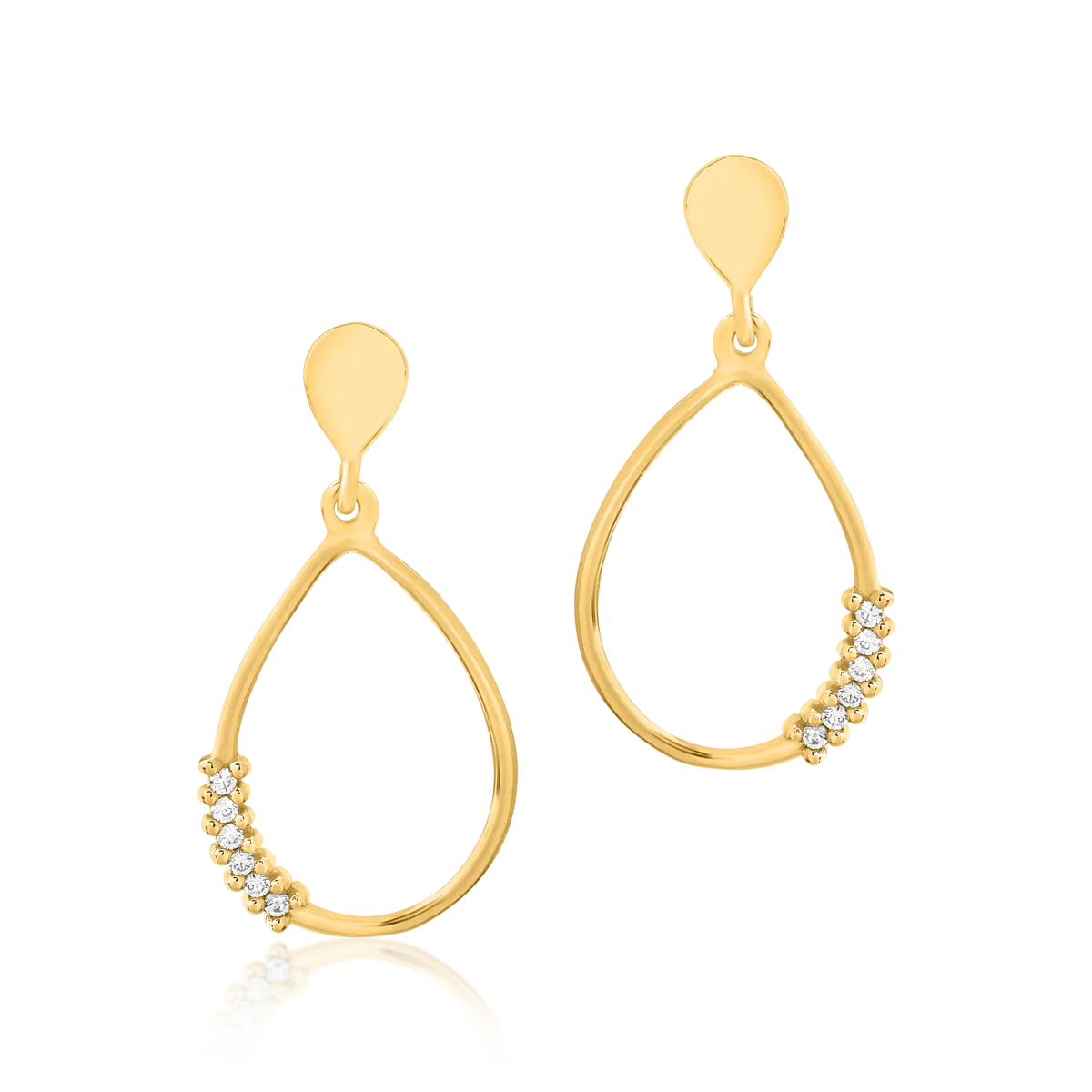 14K yellow gold earrings