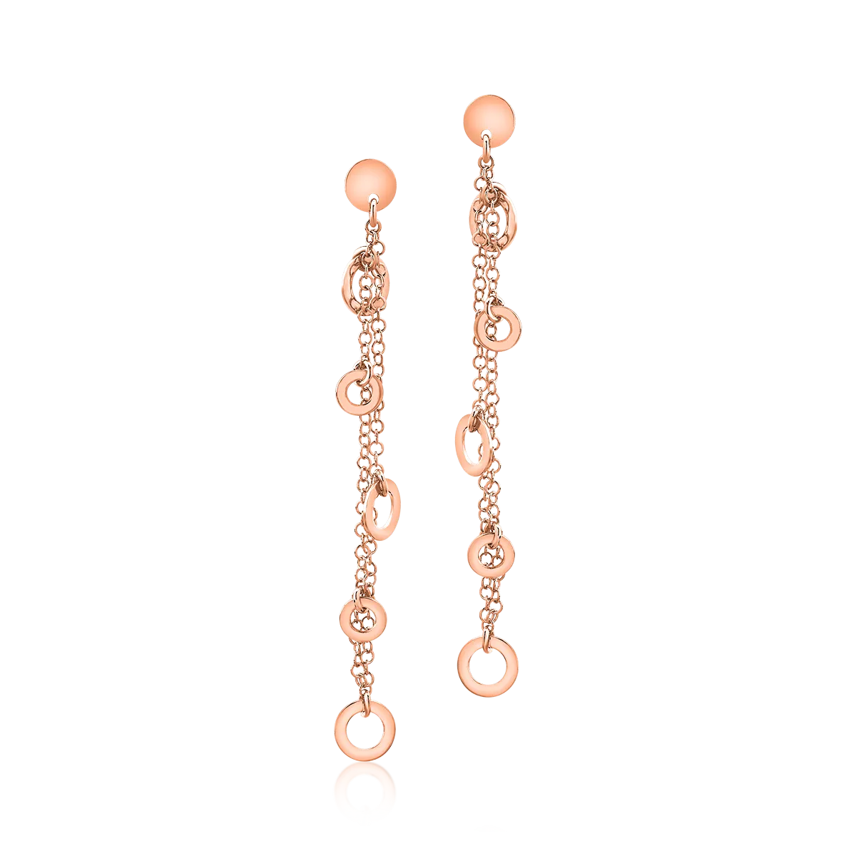 14K rose gold earrings