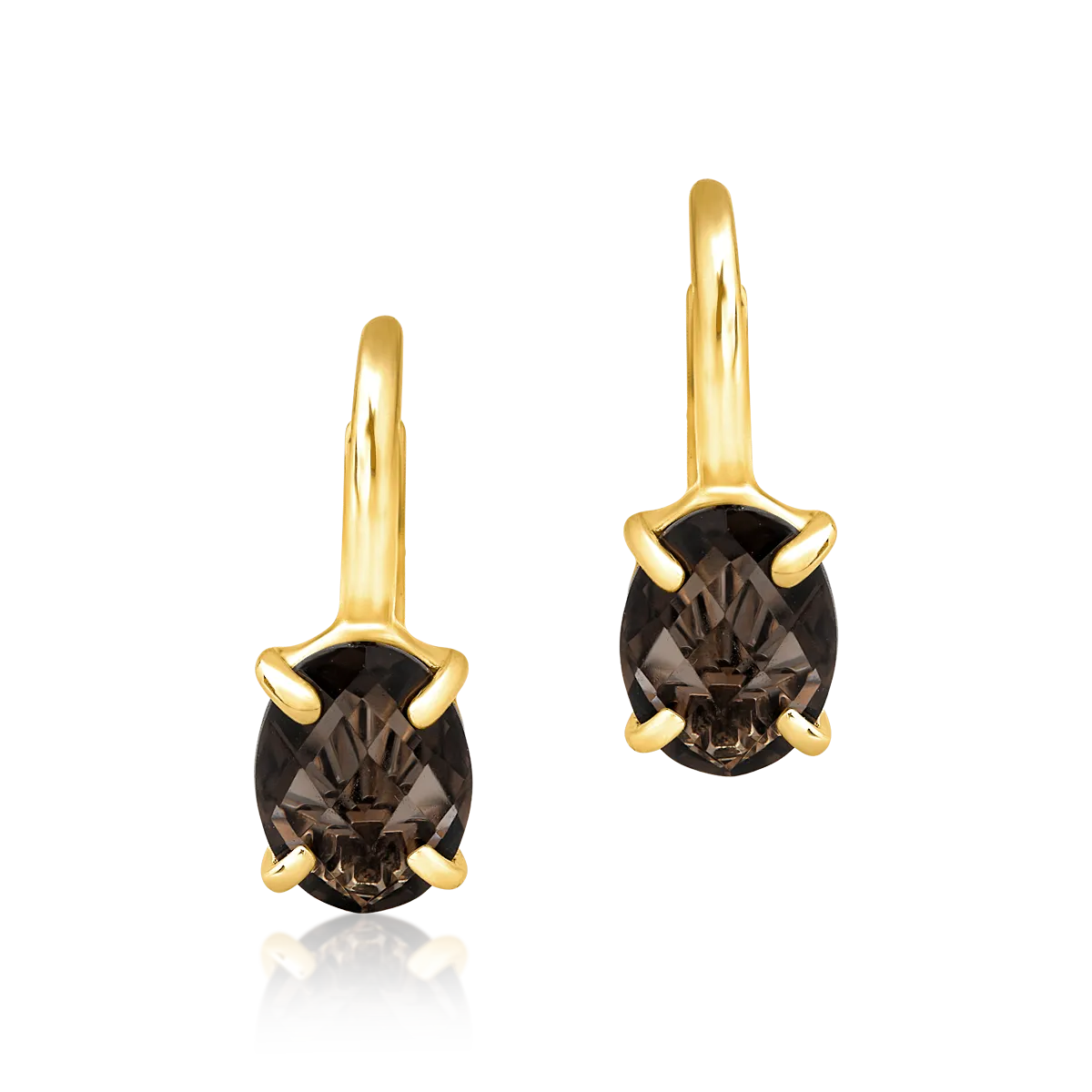 Cercei din aur galben