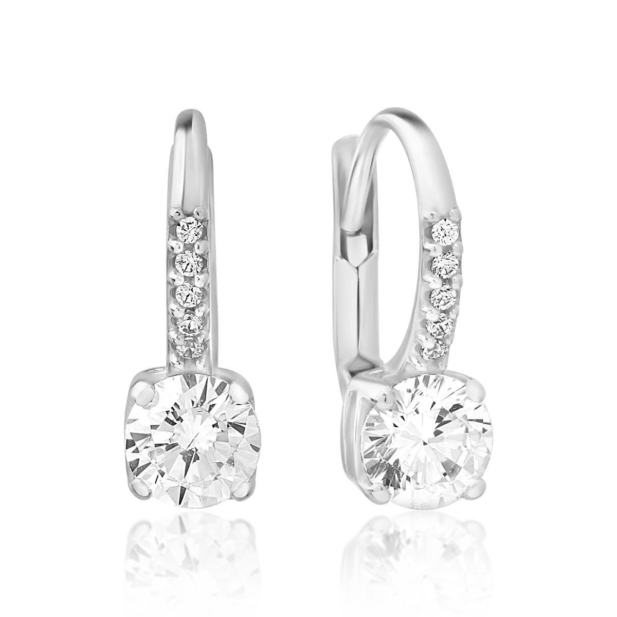 14 k fehér arany fülbevaló