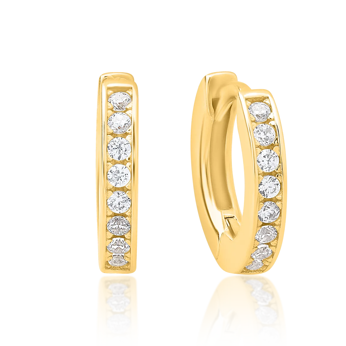 Kolczyki dziecięce z żółtego złota 14K