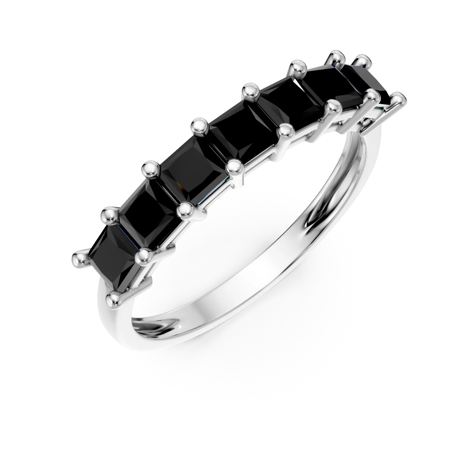 Inel din aur alb de 14K-50686