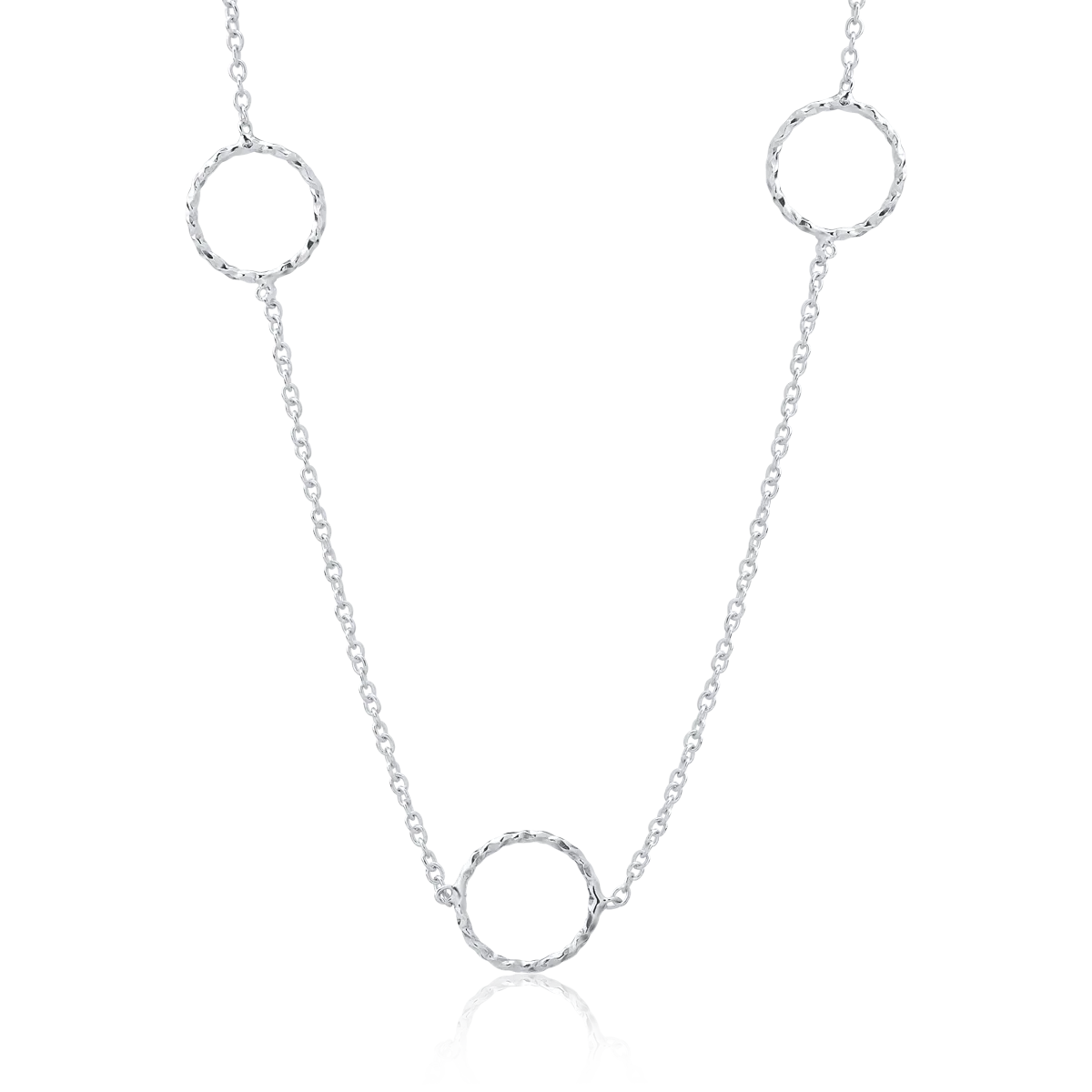 14K white gold necklace