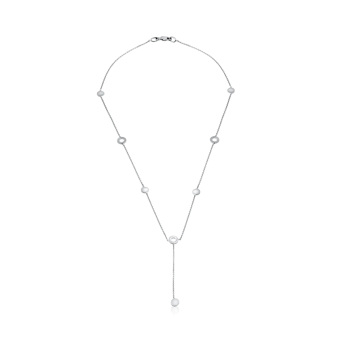 14K white gold necklace