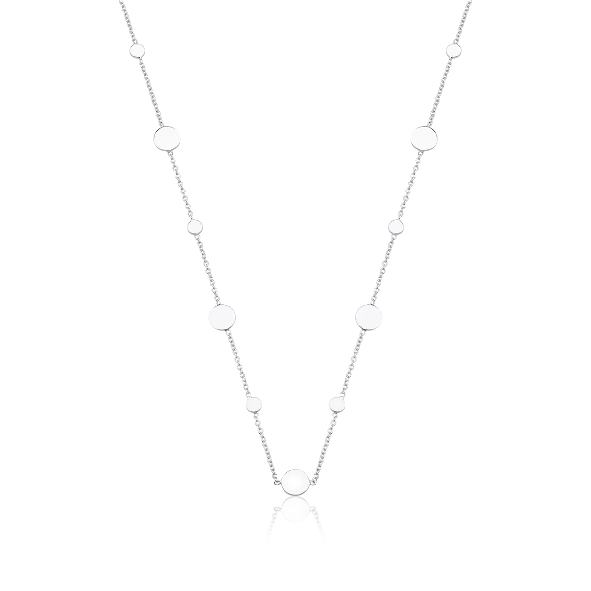 14K white gold necklace