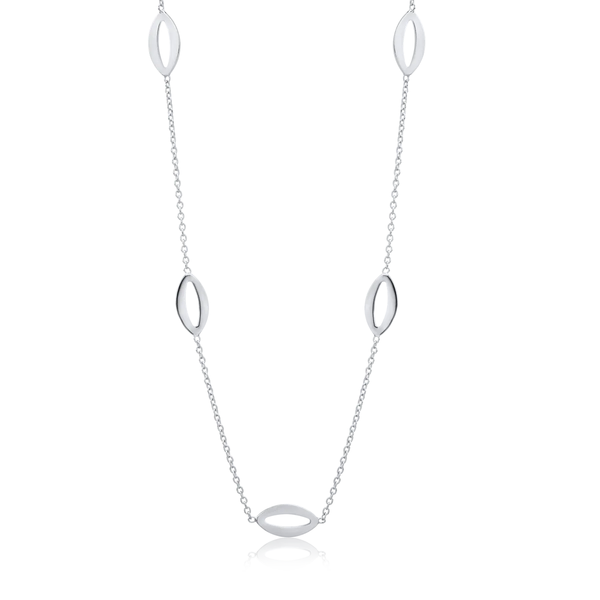14K white gold necklace