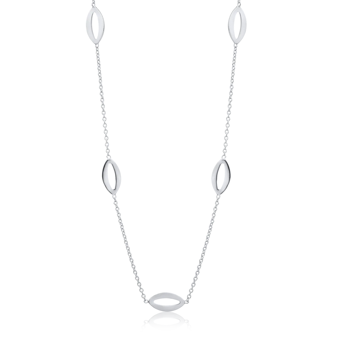 Colier din aur alb de 14K-50729