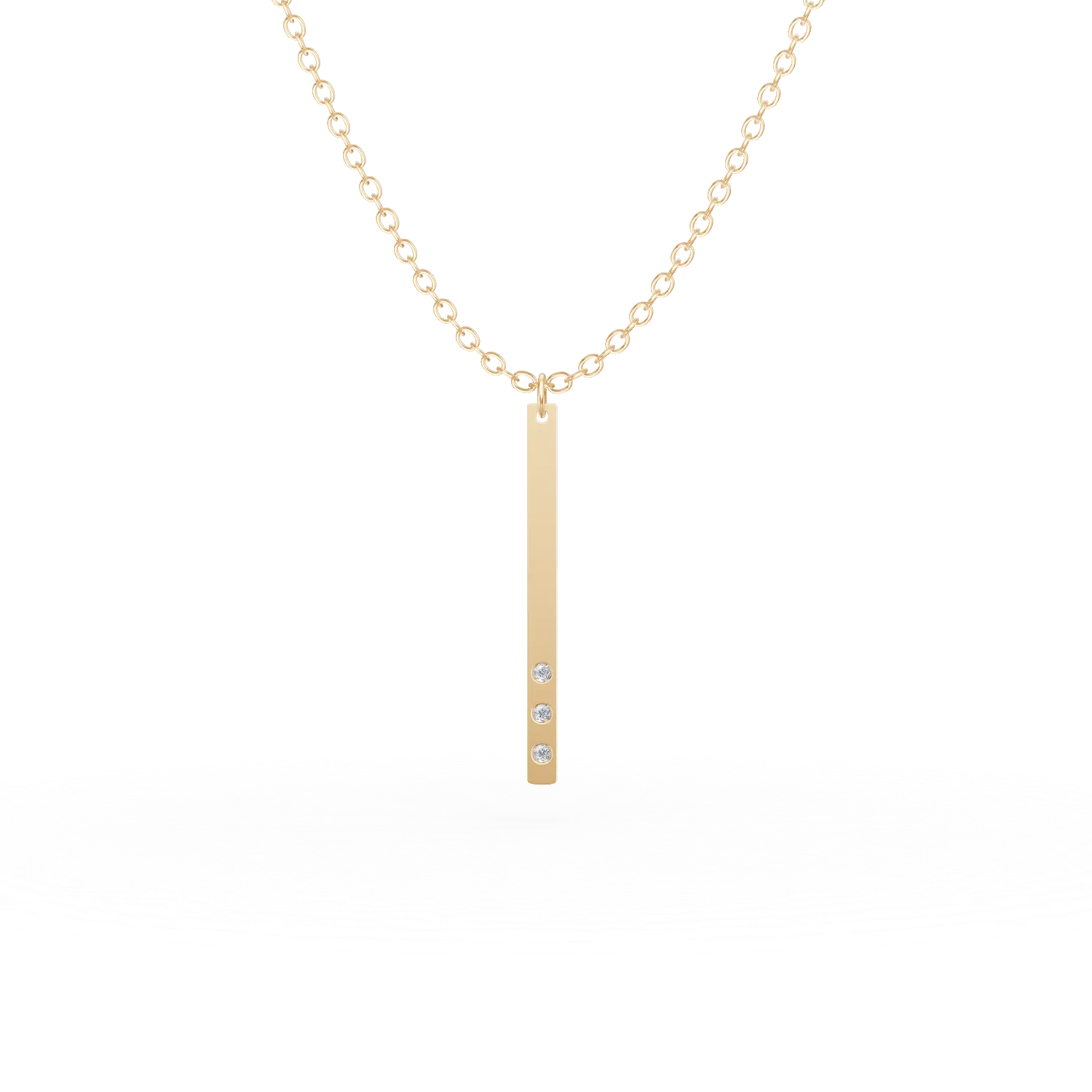 Yellow gold necklace