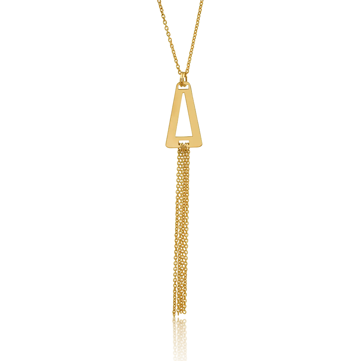 14K yellow gold pendant necklace