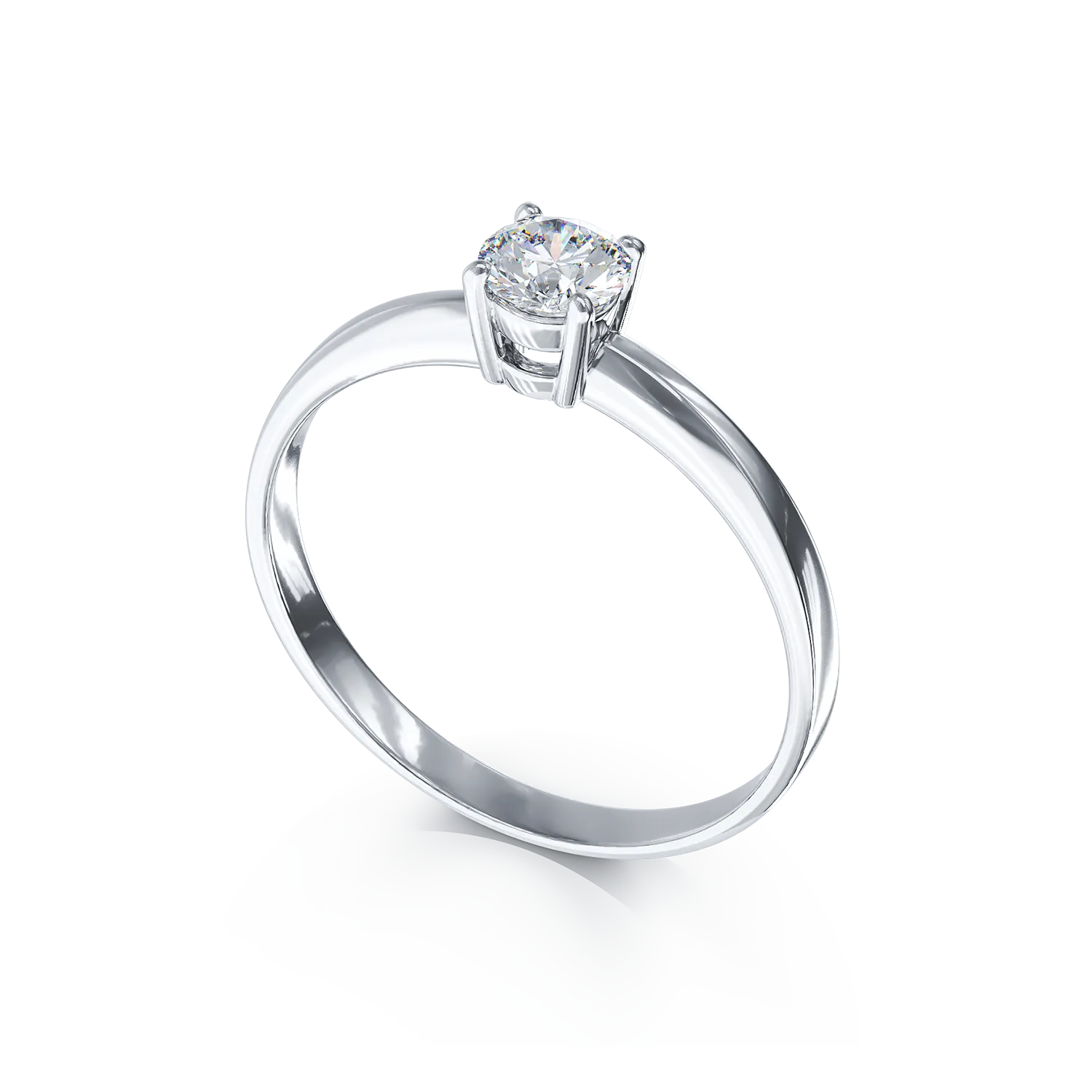 White gold engagement ring