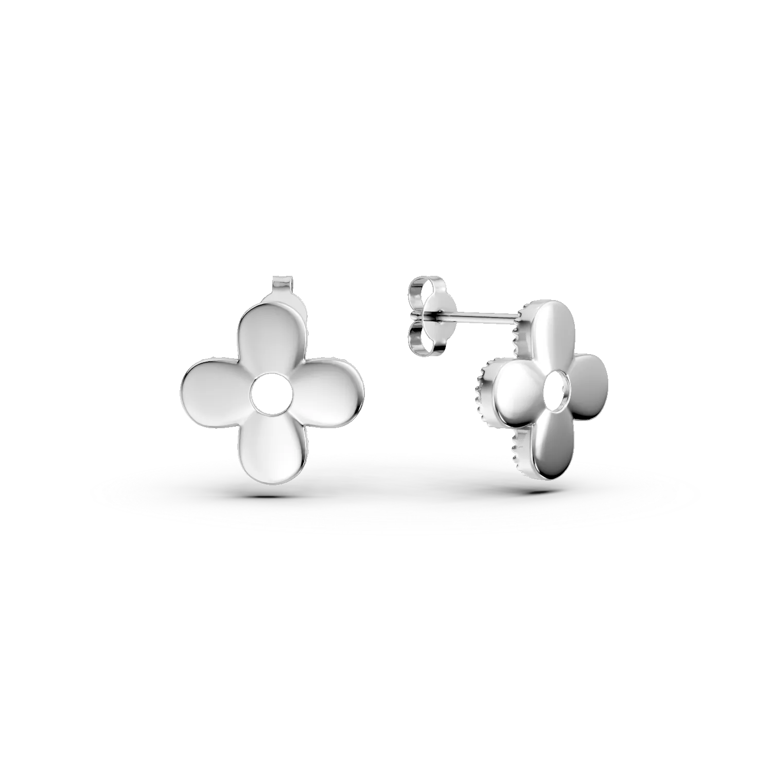 Fülbevaló 14K-os fehér aranyból