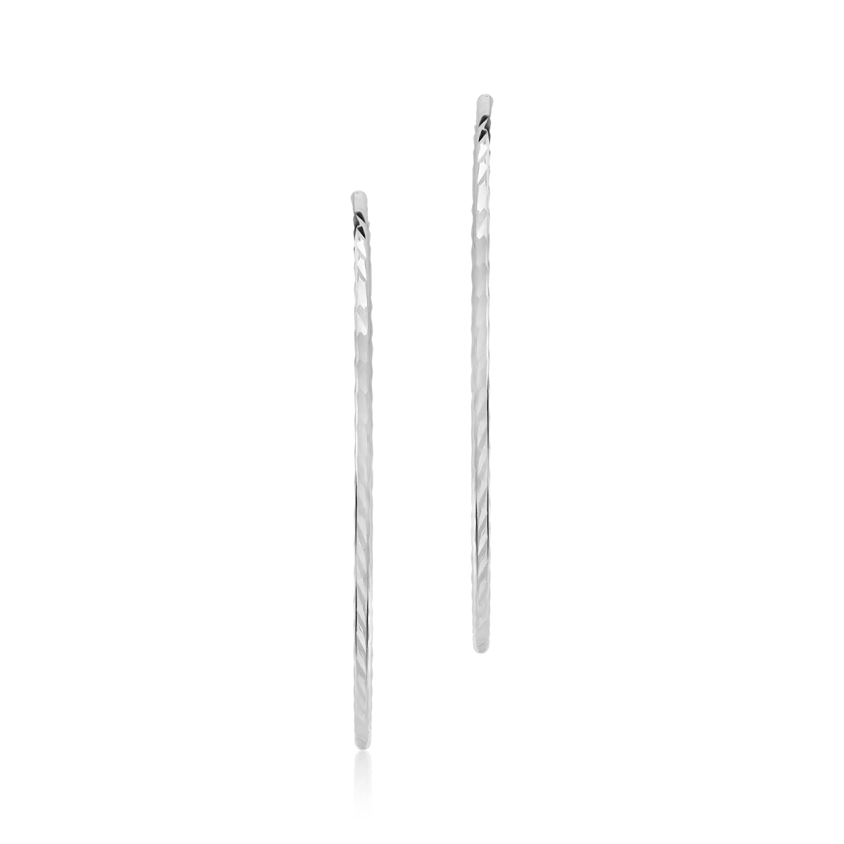 Cercei din aur alb de 14K-55543