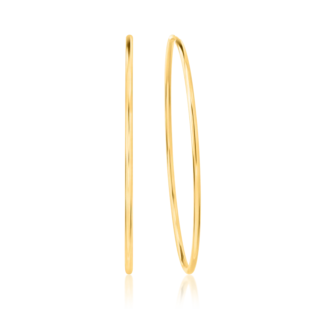 Cercei din aur galben