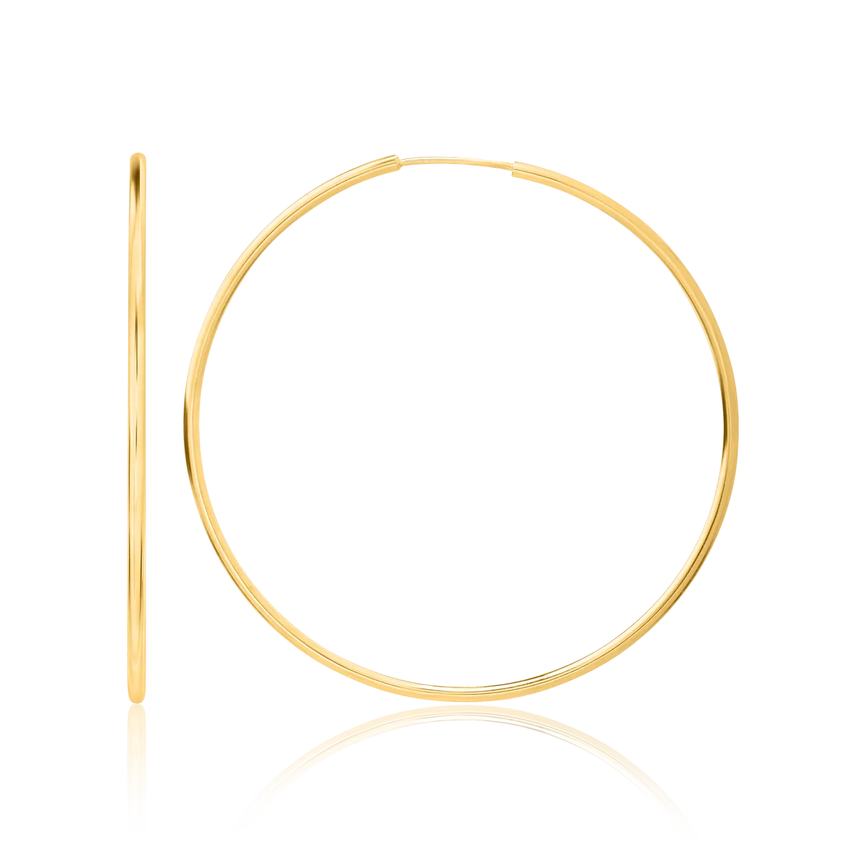 Обеци от 14K жълто злато