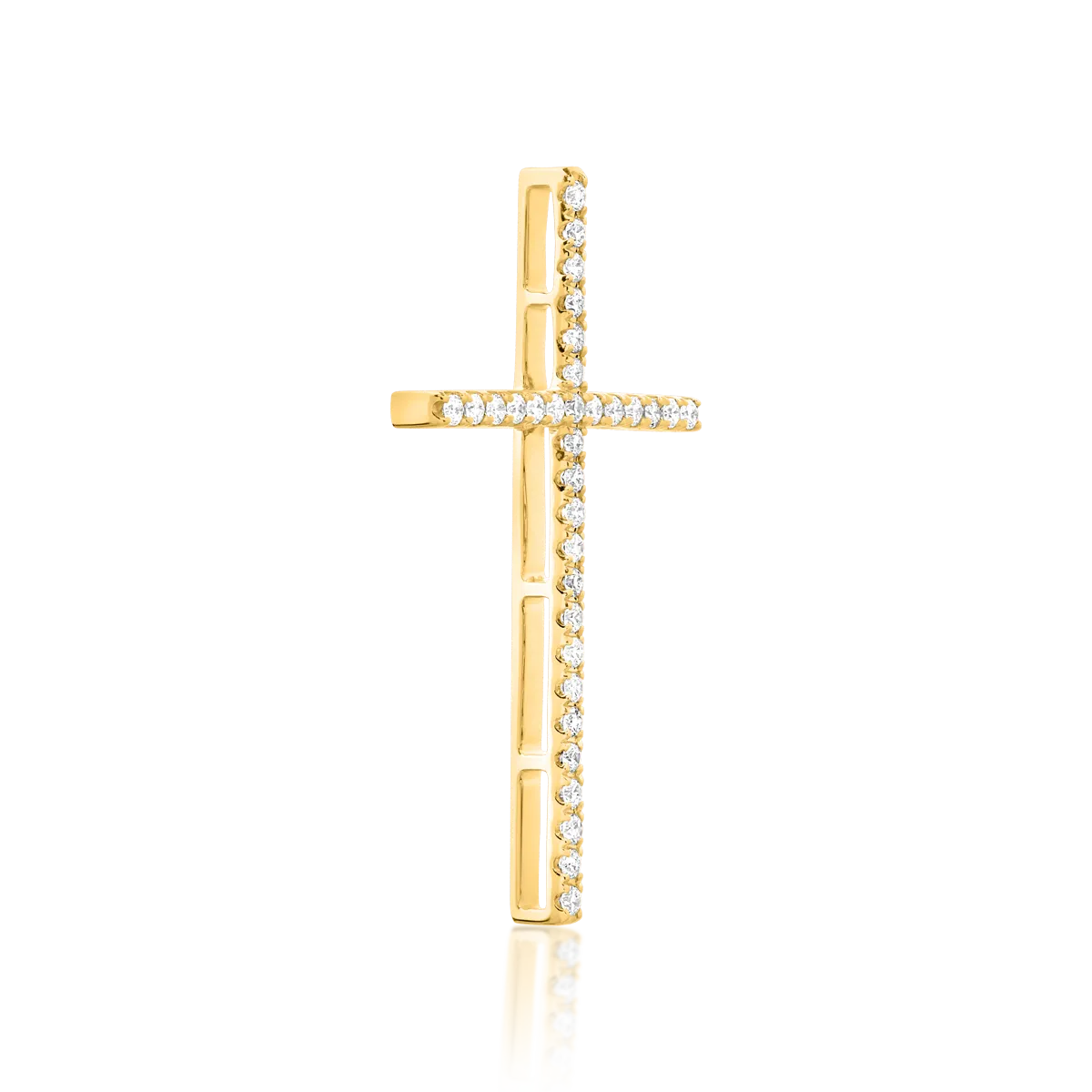 Pandantiv din aur galben cu diamante de 0.25ct