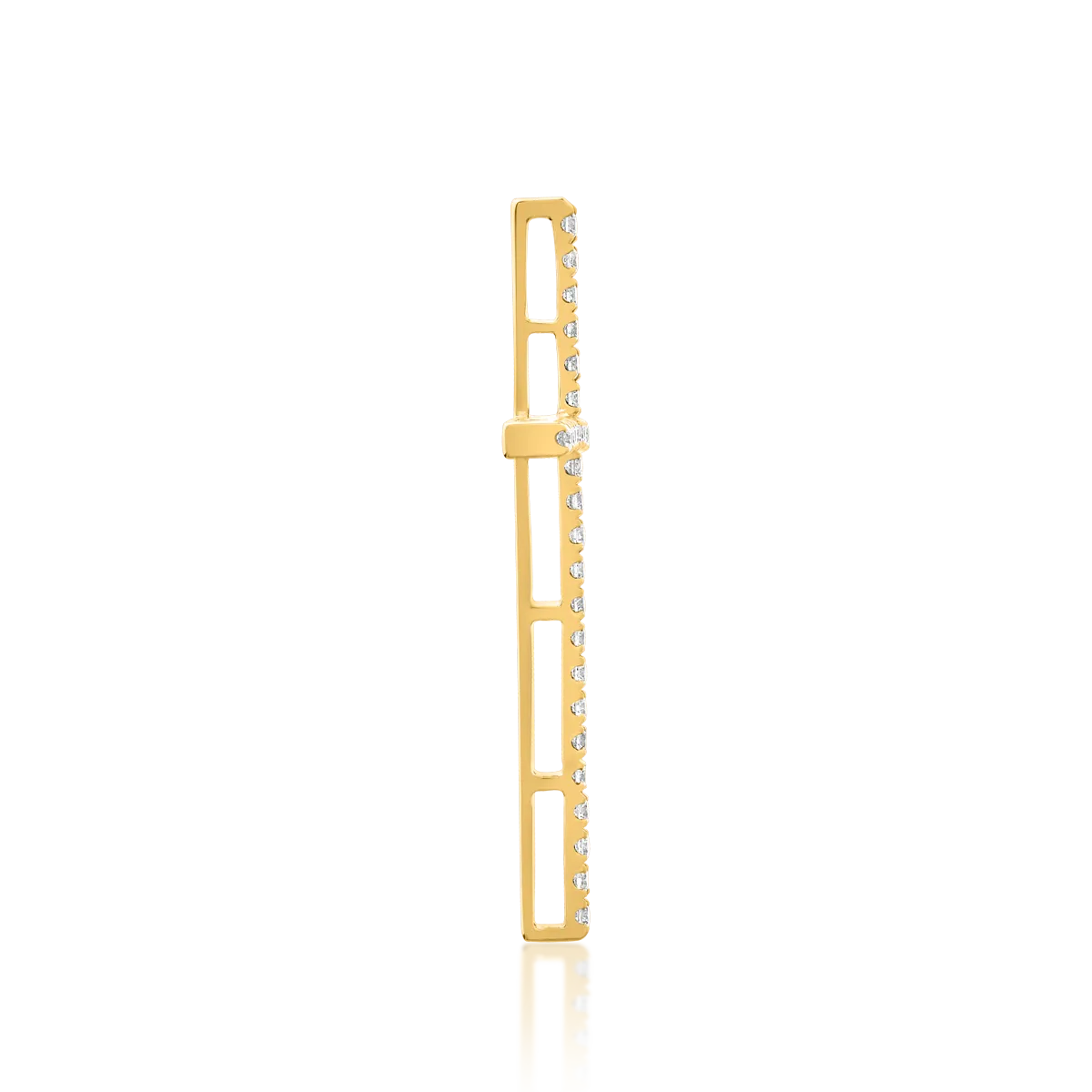 Pandantiv din aur galben cu diamante de 0.25ct