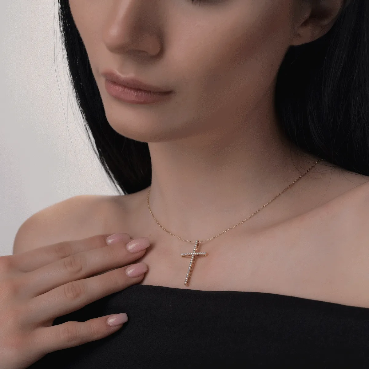 Pandantiv din aur galben cu diamante de 0.25ct