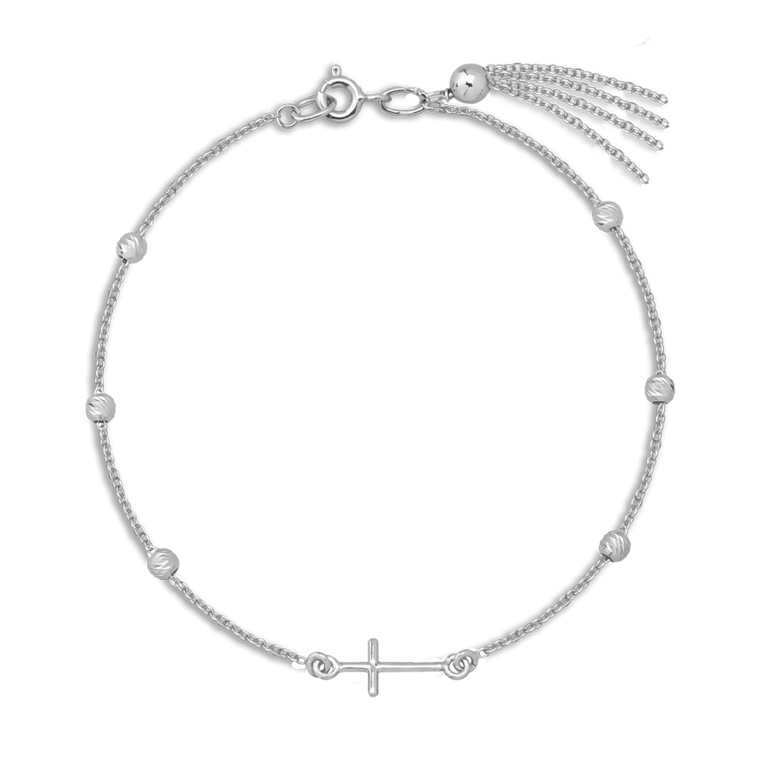 14K white gold bracelet