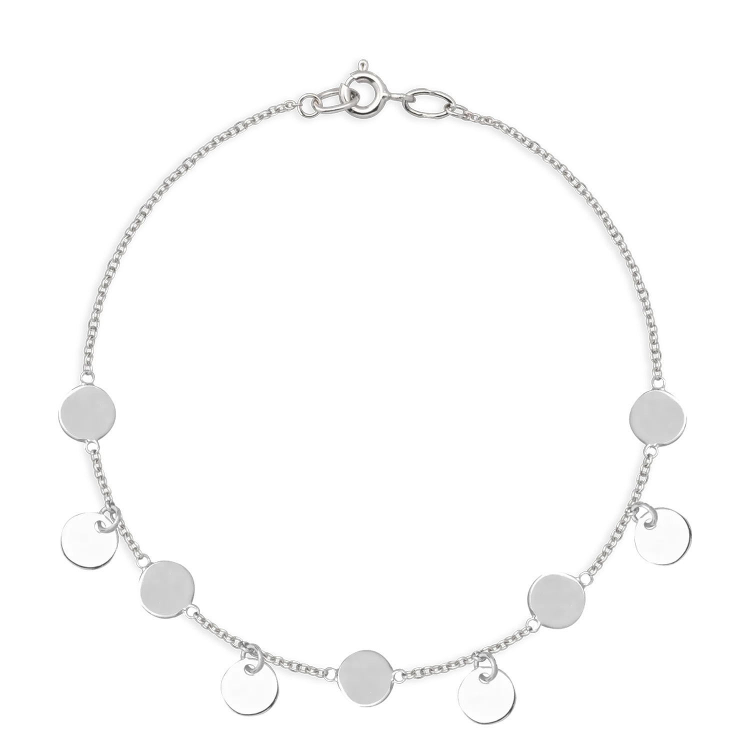 14K white gold bracelet