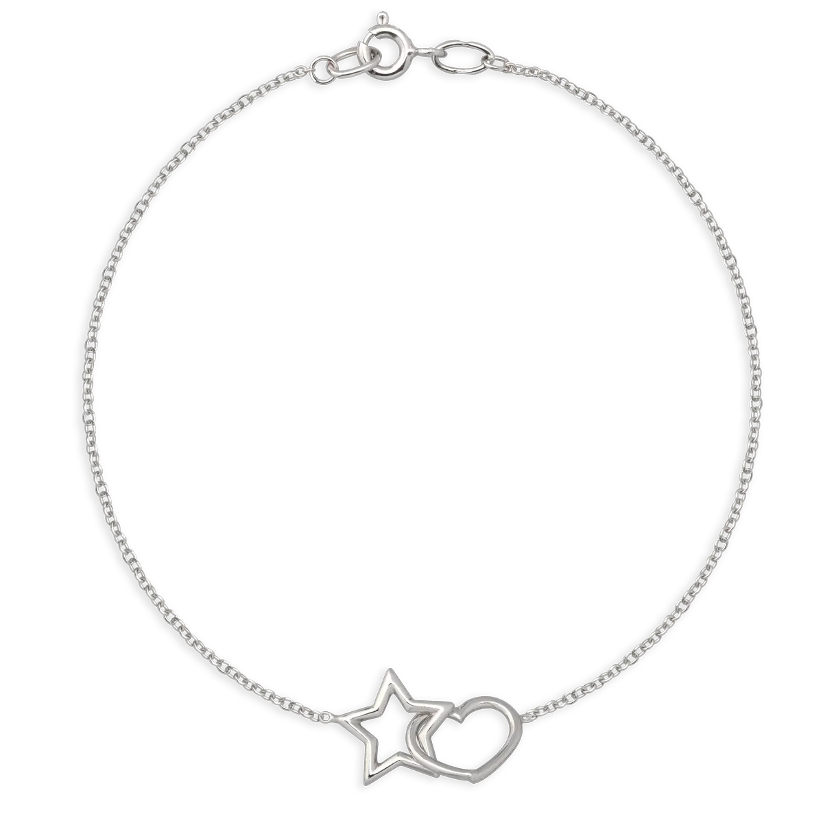 14K white gold bracelet