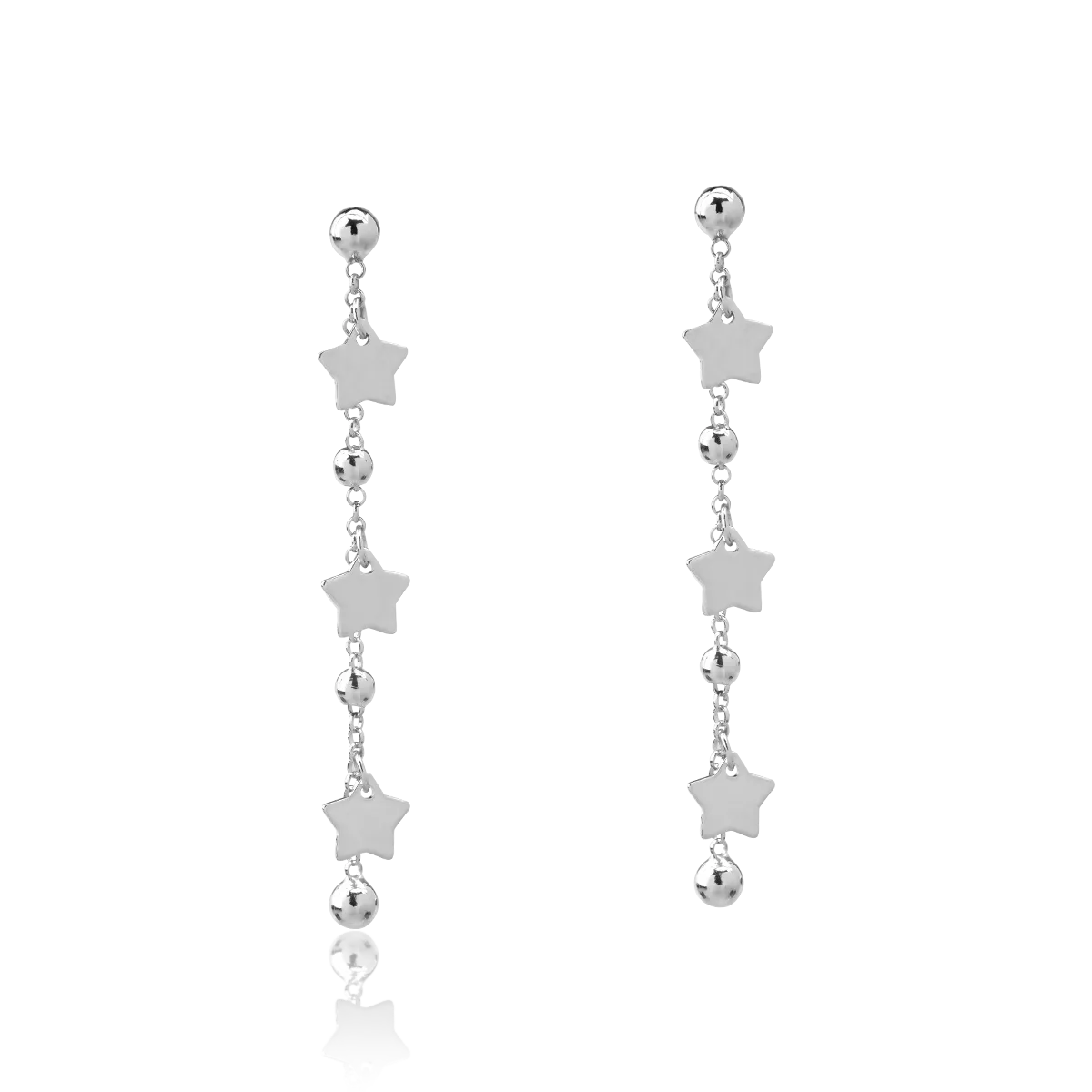 Fülbevaló 14K-os fehér aranyból